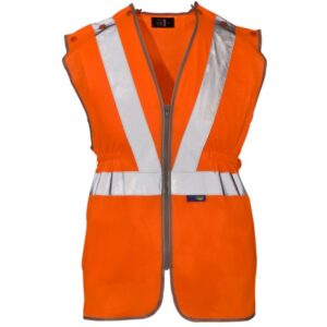 Supertouch Hi Vis Polyester Long Tracker Vest