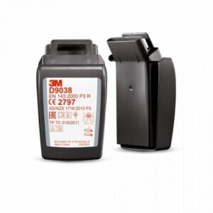 3M D9038 Secure Click Hard Case P3 R Particulate Filter Pk/2