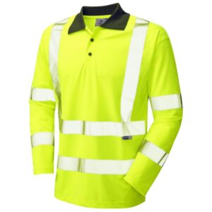 Leo Workwear Woolsery Ecoviz Sleeved Polo Shirt