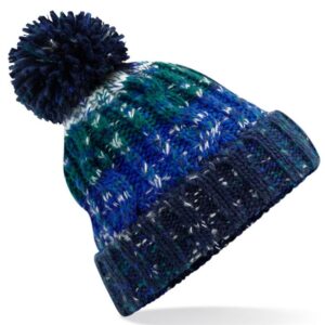 Beechfield Corkscrew pom pom beanie