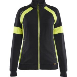 Blaklader Women's Sweatshirt With Hi-Vis Full Zip