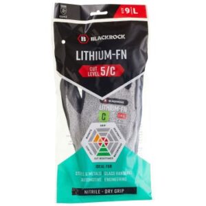 BR-54307 Blackrock Lithium Flat Nitrile Cut Resistant Glove (Pack of 12)