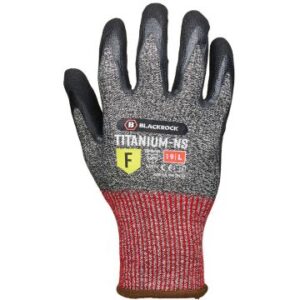 BR-BRG156 Blackrock Titanium Sandy Nitrile Cut Resistant Glove (Pack of 12)