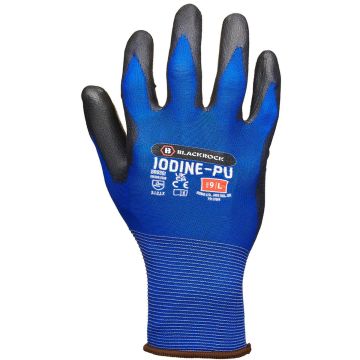 BR-BRG301 Blackrock Iodine PU Work Glove (Pack of 12)