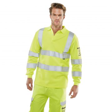 Beeswift Arc Flash Hi Viz Polo Shirt - Image 2