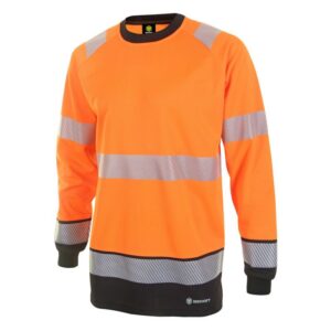 Beeswift Hivis Two Tone Long Sleeve T Shirt