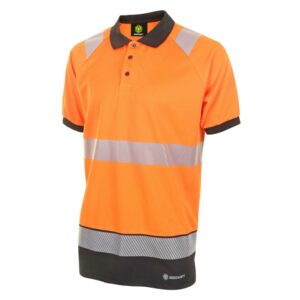Beeswift Hivis Two Tone Polo Shirt Short Sleeve