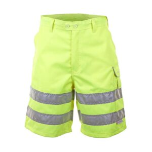 Beeswift Sat Yellow Hi-Vis Shorts