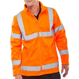 Beeswift Softshell Lightweight Hi Viz Jacket