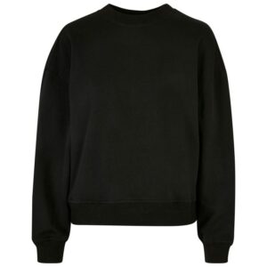 Build Your Brand Women's oversized crew neck sweatshirt