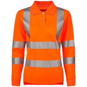 Bodyguard Workwear Activewear Long-Sleeve Polo Shirt - Female Fit