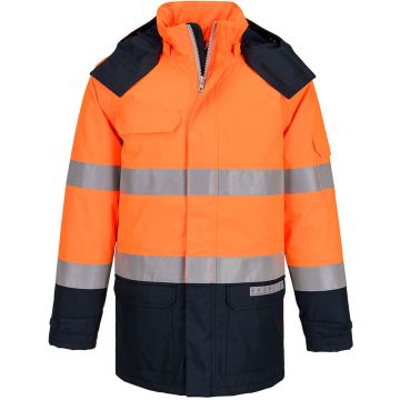 Portwest Bizflame Rain+ Hi-Vis Multi-Norm Contrast FR Winter Jacket