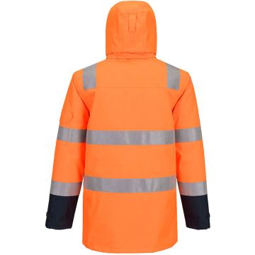 Portwest Bizflame Rain+ Hi-Vis Multi-Norm Contrast FR Winter Jacket - Image 2