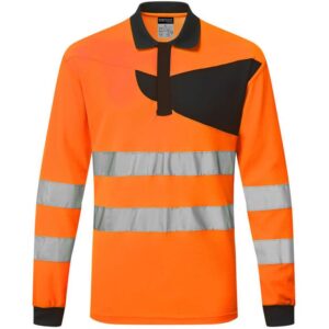 Portwest PW2 Hi-Vis Polo Shirt L/S