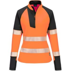 Portwest PW3 Hi-Vis Women's 1/4 Zip Sweatshirt