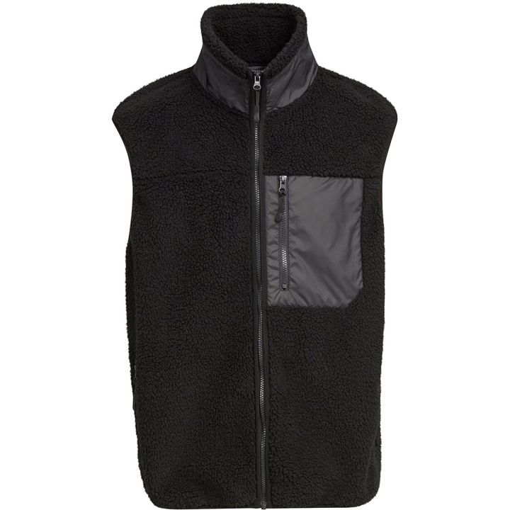 Build Your Brand Bonded Sherpa Vest