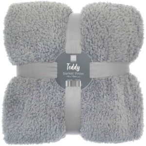 Ribbon Teddy Bear Fabric Throw