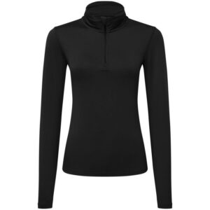 Tri Dri Women's Tridri Recycled Long Sleeve Brushed Back 1/4 Zip Top