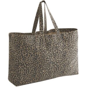 Westford Mill Leopard Print Canvas Oversized Tote Bag