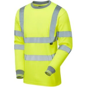 Supertouch Hi Vis Yellow Long Sleeve T-Shirt