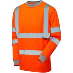 Supertouch Hi Vis Orange Long Sleeve T-Shirt