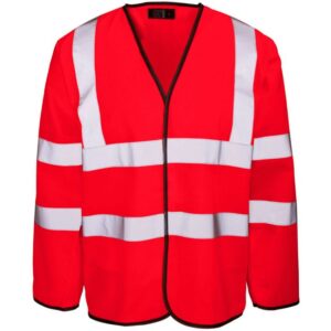 Supertouch Hi Vis Long Sleeved Velcro Vest