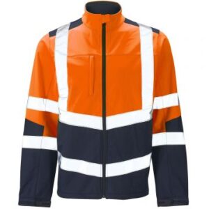 Supertouch Hi Vis 2 Tone Orange Softshell Jacket