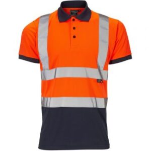 Supertouch Hi-Vis 2 Tone Orange Polo Shirt