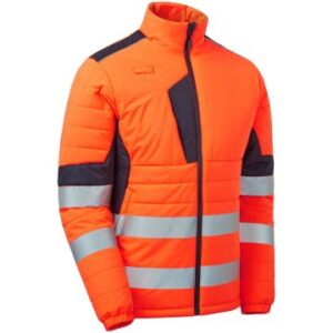 Supertouch Hi Vis System Eco Two Tone Orange Thermal Baffle Jacket
