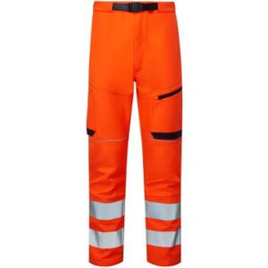 Supertouch Hi Vis System Eco Two Tone Stretch Softshell Orange Trouser