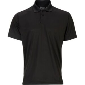 Supertouch Black Bird Eye Polo Shirt