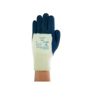 Ansell 27-600 Hycron Nitrile 3/4 Coat Knitwrist (4221) Cut 2