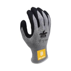 MCR CT1007LF Soft Latex Foam Palm Coated Glove Cut B