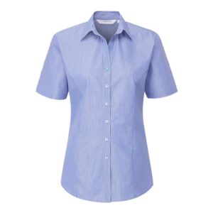 Disley Ailish Women's Short Sleeve Striped Business Blouse