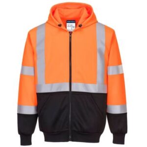Portwest Hi-Vis 2-Tone Zipped Hoodie