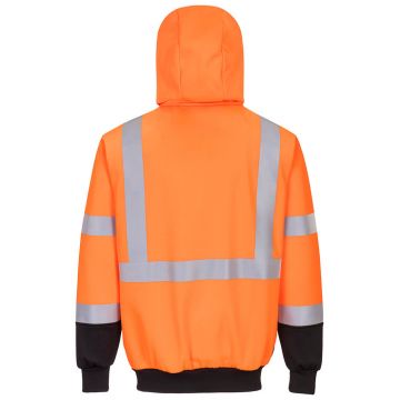 Portwest Hi-Vis 2-Tone Zipped Hoodie - Image 2