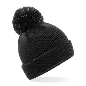 Beechfield Junior Reflective Bobble Beanie