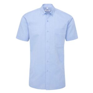 Disley Balloo Short Sleeve Shirts With End On End Button Down Collar