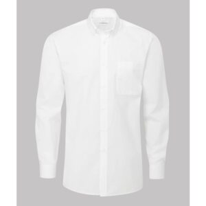 Disley Ballymena Plain Long Sleeve Shirt With Button Down Collar
