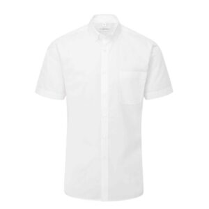 Disley Ballymena Plain Short Sleeve Shirt With Button Down Collar