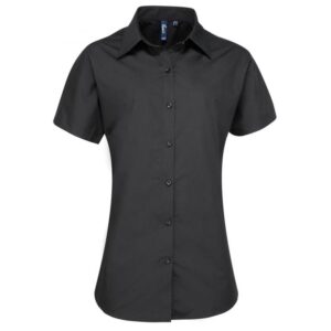 Premier Women's Supreme Poplin Short Sleeve Blouse