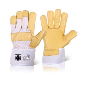 Beeswift Canadian Yellow Hide Rigger Gloves (Box of 10)