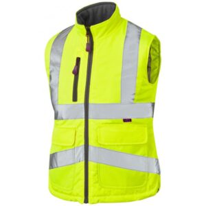 Leo Workwear Sandymere Hi-Vis Ladies Bodywarmer