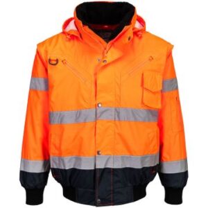 Portwest Contrast Hi-Vis 3In1 Bomber Jacket