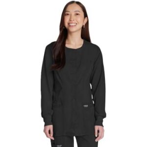 Cherokee Ladies Snap Front Warm-up Jacket