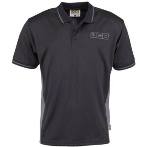 JCB Trade Black Performance Polo Shirt
