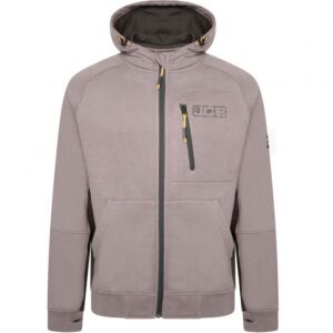 JCB Trade Grey Zip Thru Hoodie