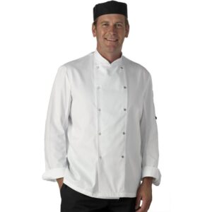 Dennys White Long Sleeve Chef's Jacket