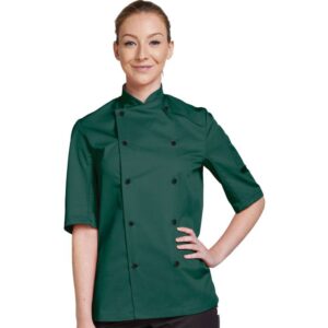 Dennys Women's Short Sleeve Technicolour Chefs Jacket
