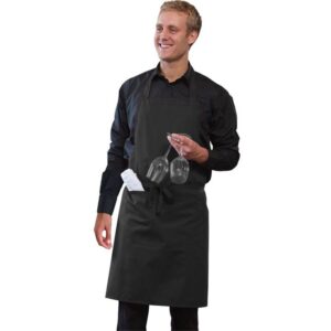 Dennys Wide Bib Apron With Pocket
